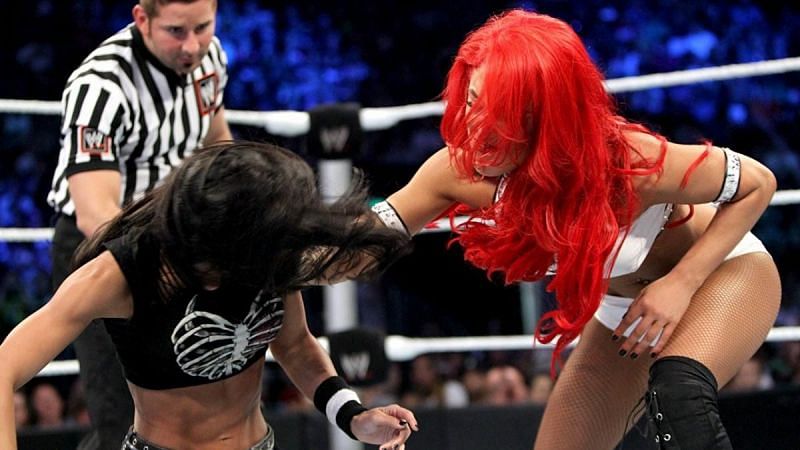 Eva Marie defeated AJ Lee